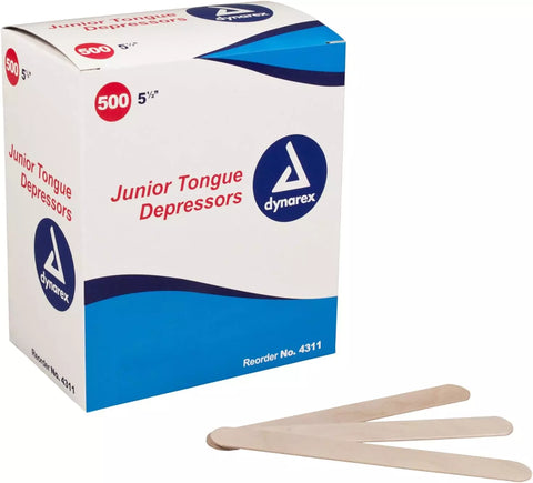 Tongue Depressors, Crafted from Durable Birch Wood, 500 Per Box