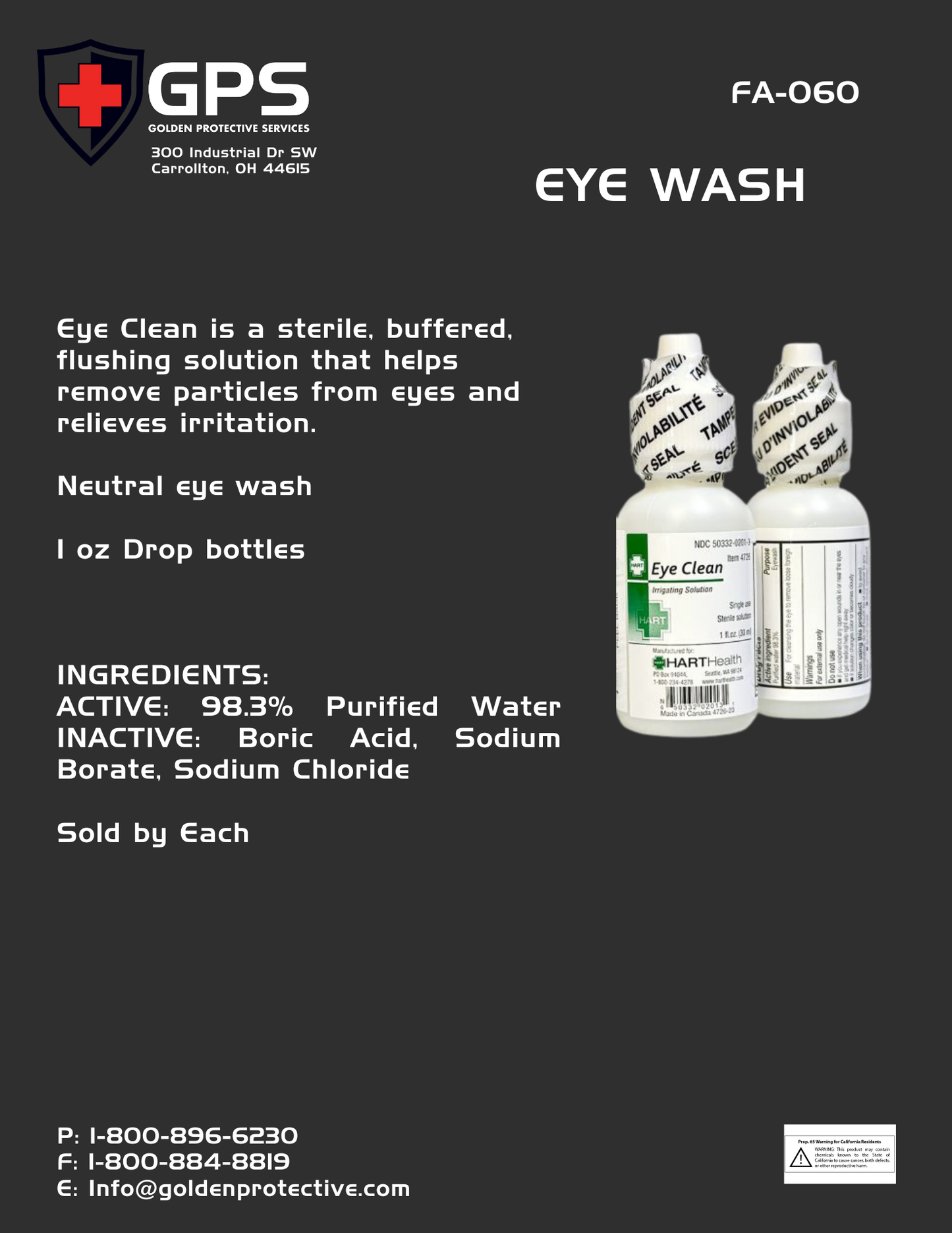 Eye Wash 1 oz