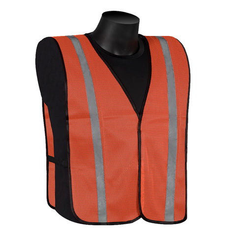 Hi-Viz Safety Orange Reflective Vest, 1