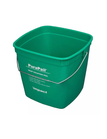 Detergent Bucket Green, 6 Qt., Food Service Safety